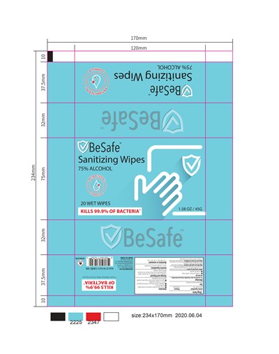 Besafe 20 Wipes Label (Besafe Bag 20ct (no Lid) Wipes)